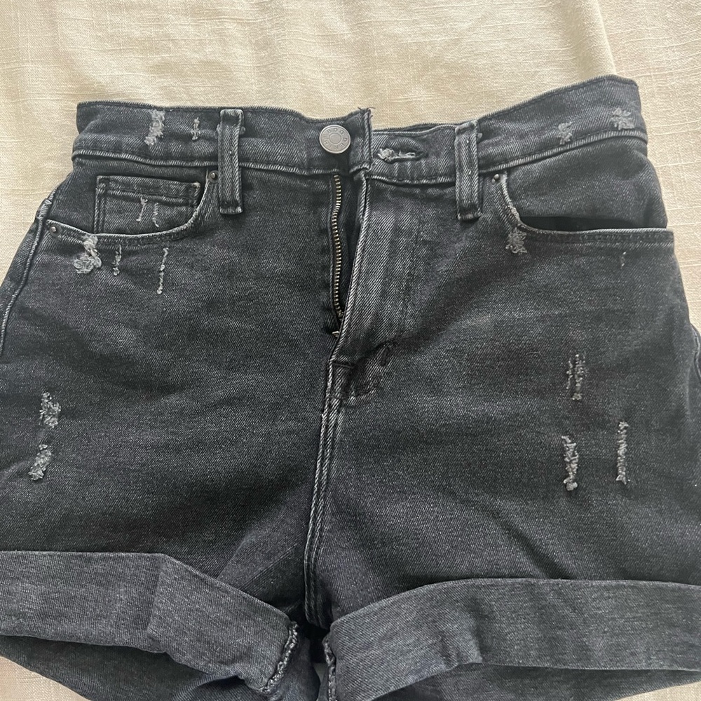 BDG Charcoal Distressed Jean Shorts